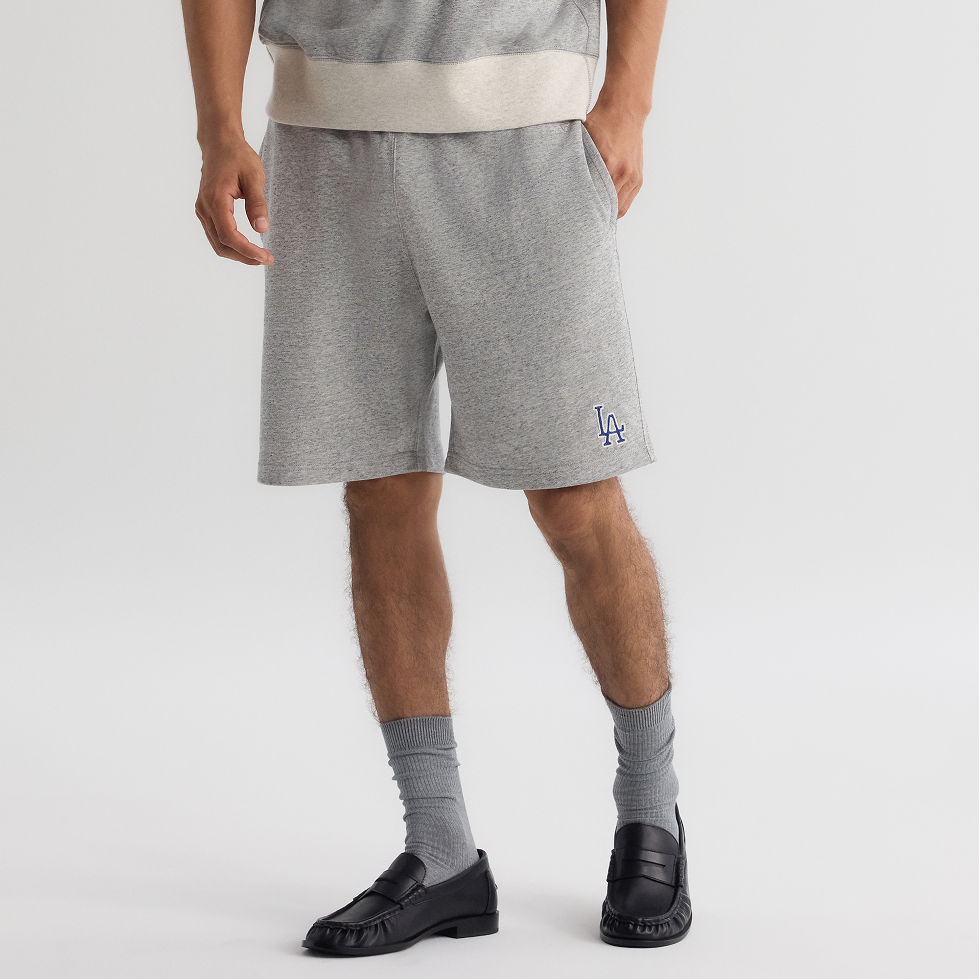 Men’s Fanatics Steel Heather Los Angeles Dodgers Iconic Terry Warm-Up Shorts Men’s Fanatics Steel Heather Los Angeles Dodgers Iconic Terry Warm-Up Shorts