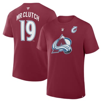 Men's Fanatics Joe Sakic Burgundy Colorado Avalanche Retired Player Nickname T-Shirt