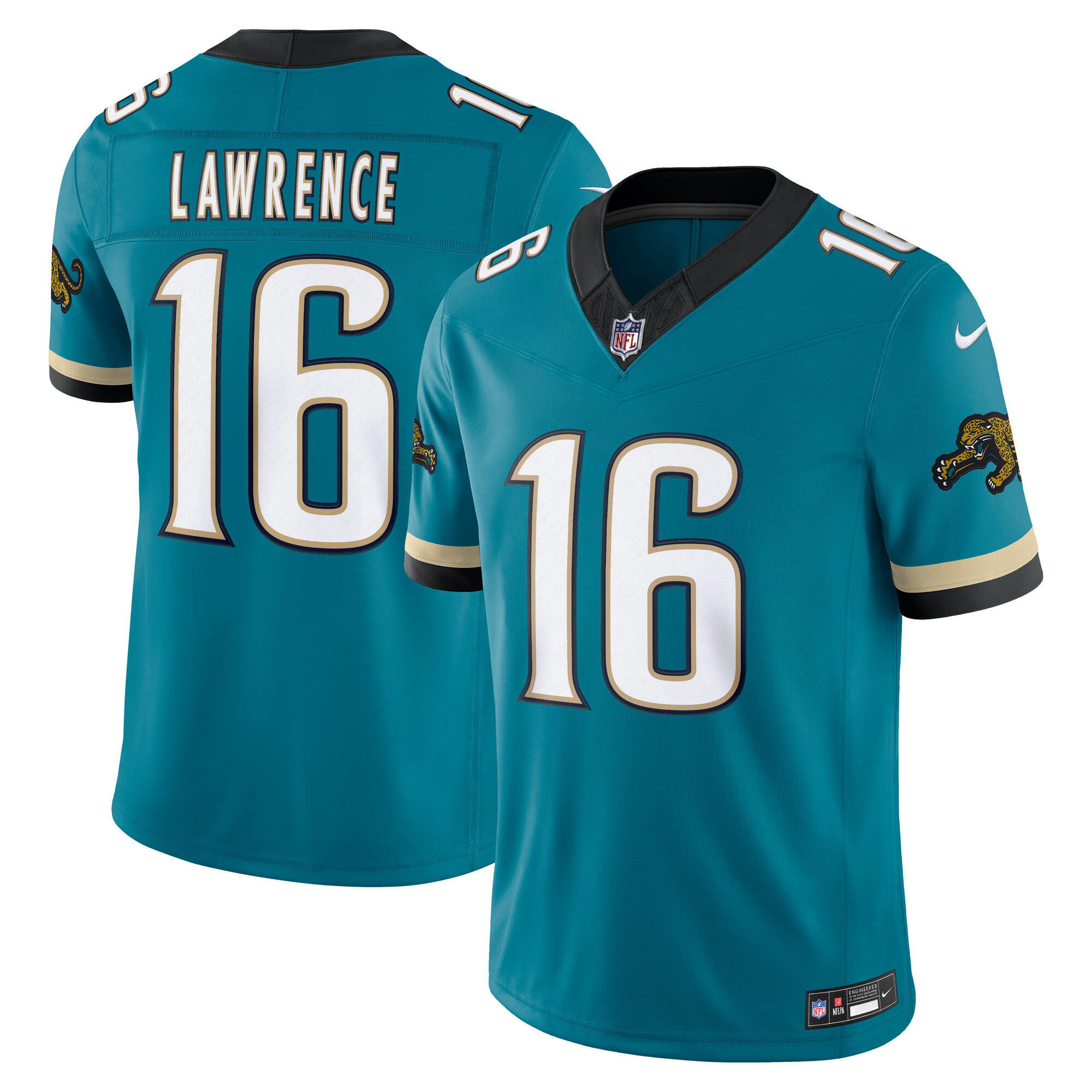 Men's Nike Trevor Lawrence Teal Jacksonville Jaguars Alternate Prowler Throwback Vapor F.U.S.E. Stitched Limited Jersey