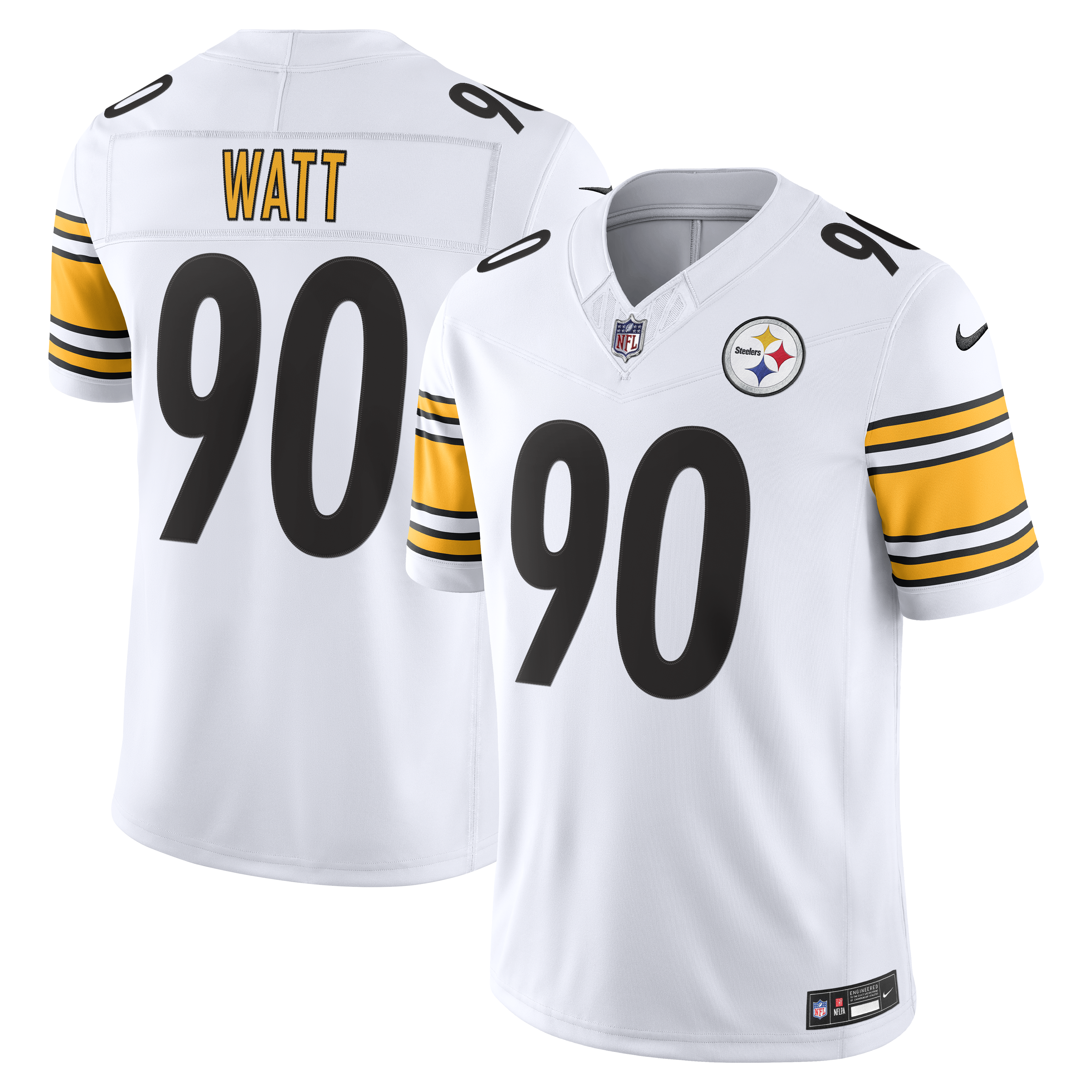 T.J. Watt Pittsburgh Steelers Nike Men's Dri-FIT NFL Limited Jersey in White | 37NMPTLR7LF-LWJ