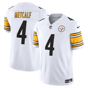 Men's Nike DK Metcalf White Pittsburgh Steelers Vapor F.U.S.E. Stitched Limited Jersey
