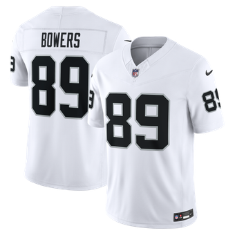 Men's Nike Brock Bowers White Las Vegas Raiders Vapor F.U.S.E. Stitched Limited Jersey
