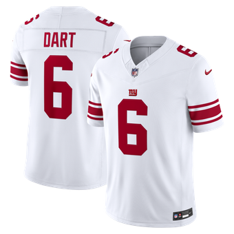 Men's Nike Jaxson Dart White New York Giants Vapor F.U.S.E. Stitched Limited Jersey