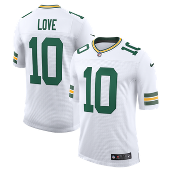 Men's Nike Jordan Love White Green Bay Packers White Vapor Untouchable Stitched Limited Jersey