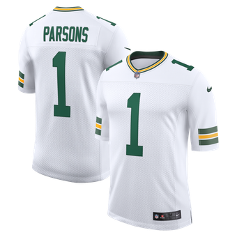 Men's Nike Micah Parsons White Green Bay Packers White Vapor Untouchable Stitched Limited Jersey
