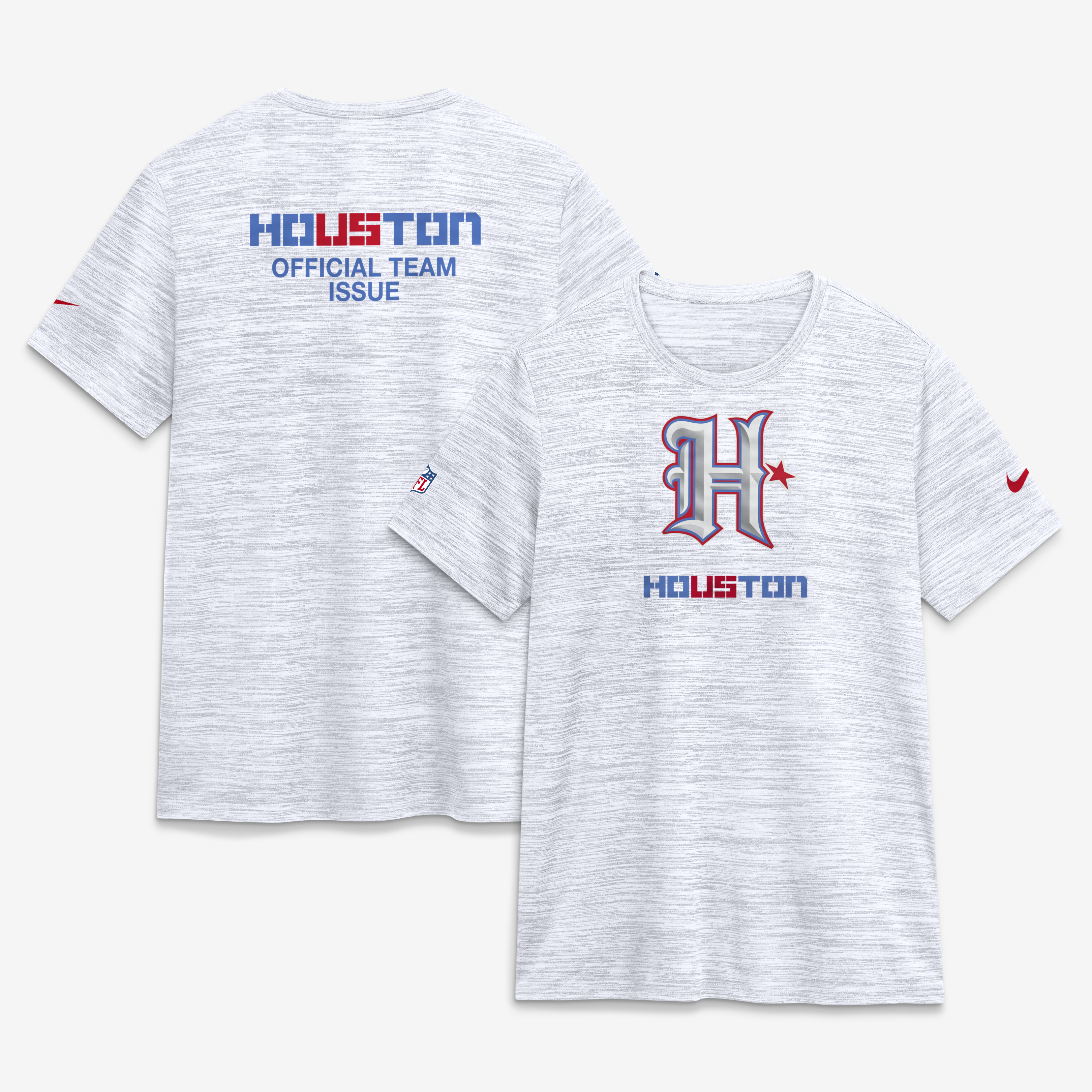 Women's Nike  White Houston Texans 2026 Rivalries Collection Sideline Velocity Dri-FIT T-Shirt