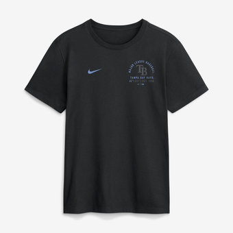 Men's Nike Black Tampa Bay Rays Split Logo T-Shirt