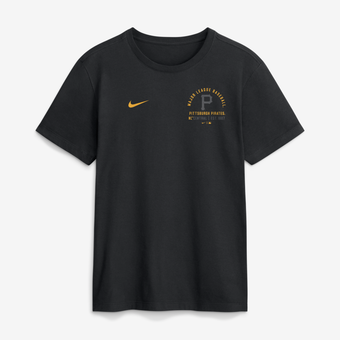 Men's Nike Black Pittsburgh Pirates Split Logo T-Shirt