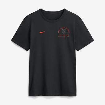 Men's Nike Black New York Mets Split Logo T-Shirt