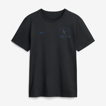 Men's Nike Black Kansas City Royals Split Logo T-Shirt