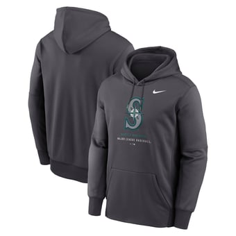 Men's Nike Anthracite Seattle Mariners Therma-FIT Hoodie
