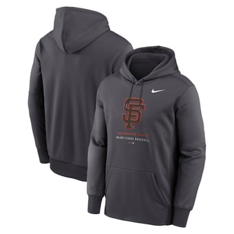 Men's Nike Anthracite San Francisco Giants Therma-FIT Hoodie
