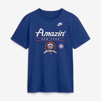 Men's Nike Royal New York Mets Cooperstown Graphic T-Shirt