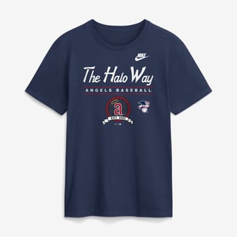 Men's Nike Navy California Angels Cooperstown Graphic T-Shirt