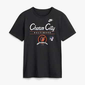 Men's Nike Black Baltimore Orioles Cooperstown Graphic T-Shirt