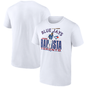Men's Fanatics Jose Bautista White Toronto Blue Jays Cooperstown Collection Player T-Shirt