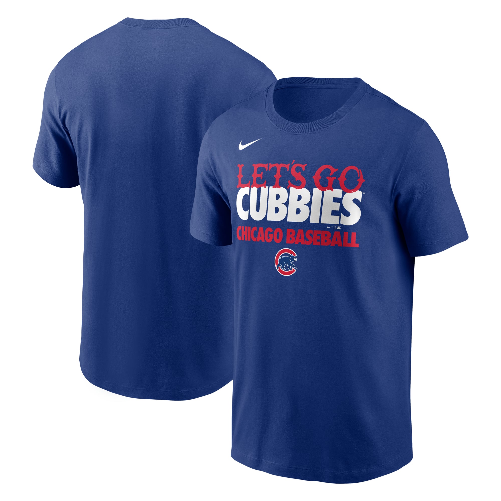 Men's Nike Royal Chicago Cubs City Connect Handwriting Club T-Shirt