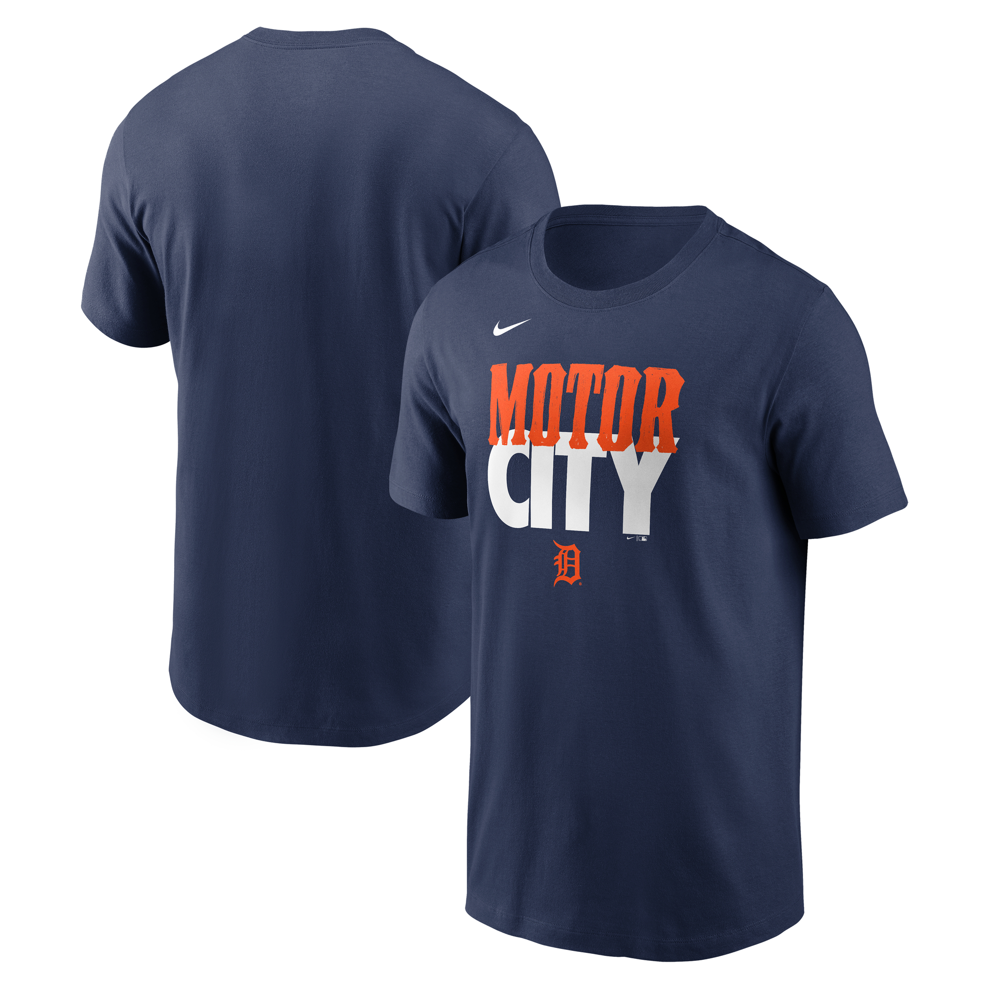 Men's Nike Navy Detroit Tigers City Connect Handwriting Club T-Shirt