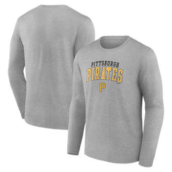 Men's Fanatics Heather Gray Pittsburgh Pirates Iconic Long Sleeve T-Shirt