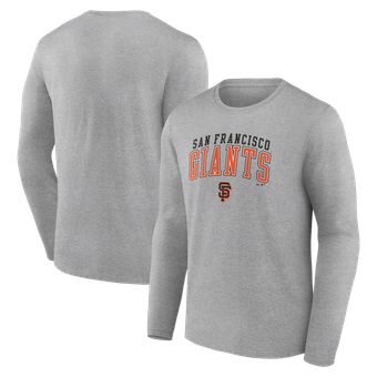 Men's Fanatics Heather Gray San Francisco Giants Iconic Long Sleeve T-Shirt