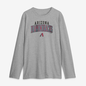 Men's Fanatics Heather Gray Arizona Diamondbacks Iconic Long Sleeve T-Shirt