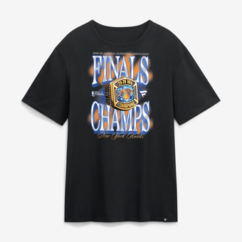 Men's Fanatics Black New York Knicks 2026 NBA Finals Champions Ring T-Shirt
