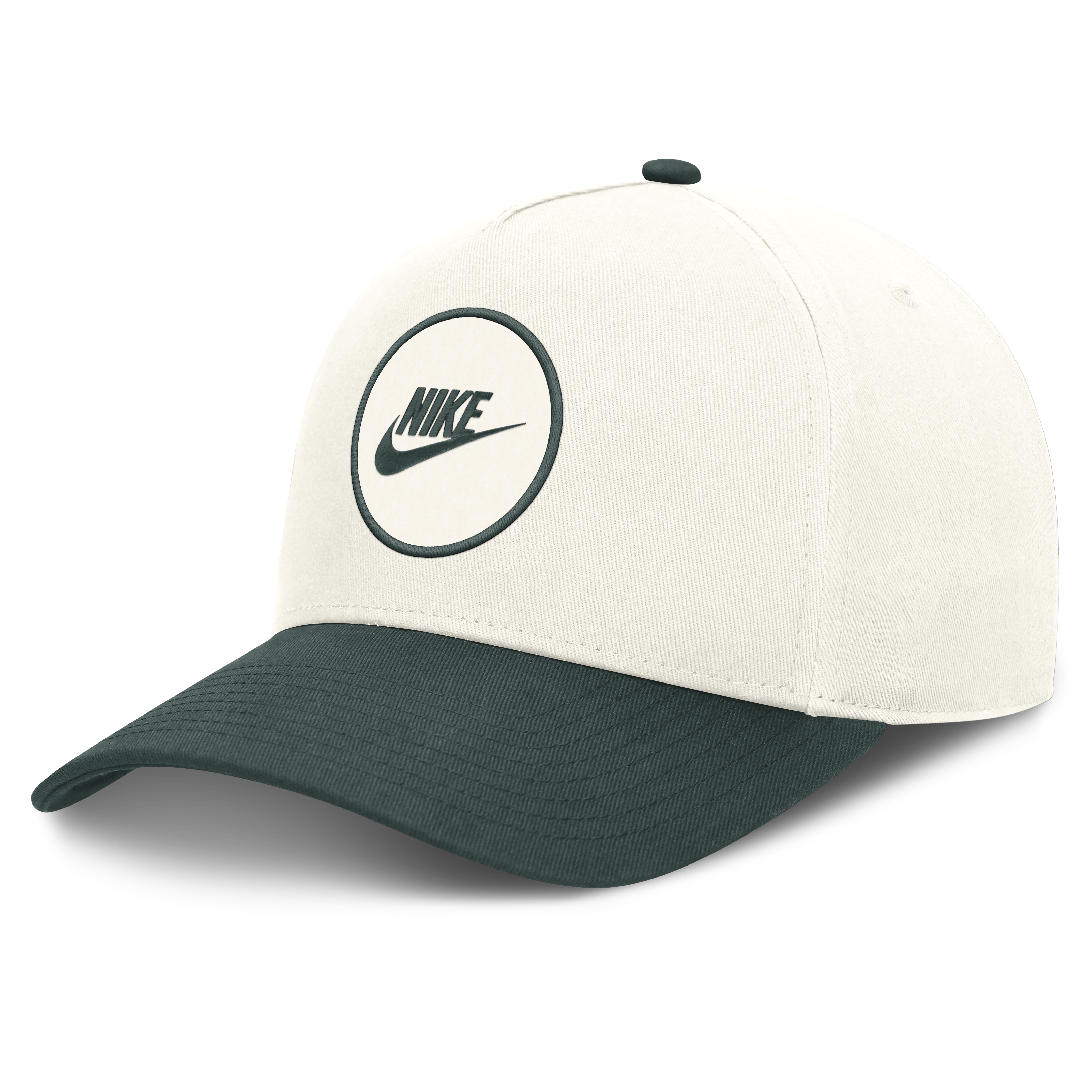 Unisex Nike White/Green Michigan State Spartans Rise Side Logo A-Frame Adjustable Hat
