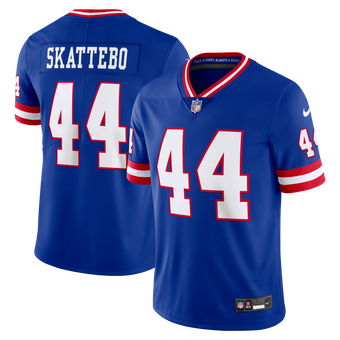 Men's Nike Cam Skattebo Royal New York Giants Legacy Vapor Untouchable Stitched Limited Jersey