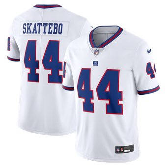 Men's Nike Cam Skattebo White New York Giants Vintage White Vapor Untouchable Stitched Limited Jersey