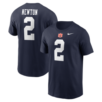 Men's Nike Cam Newton Navy Auburn Tigers Name & Number T-Shirt