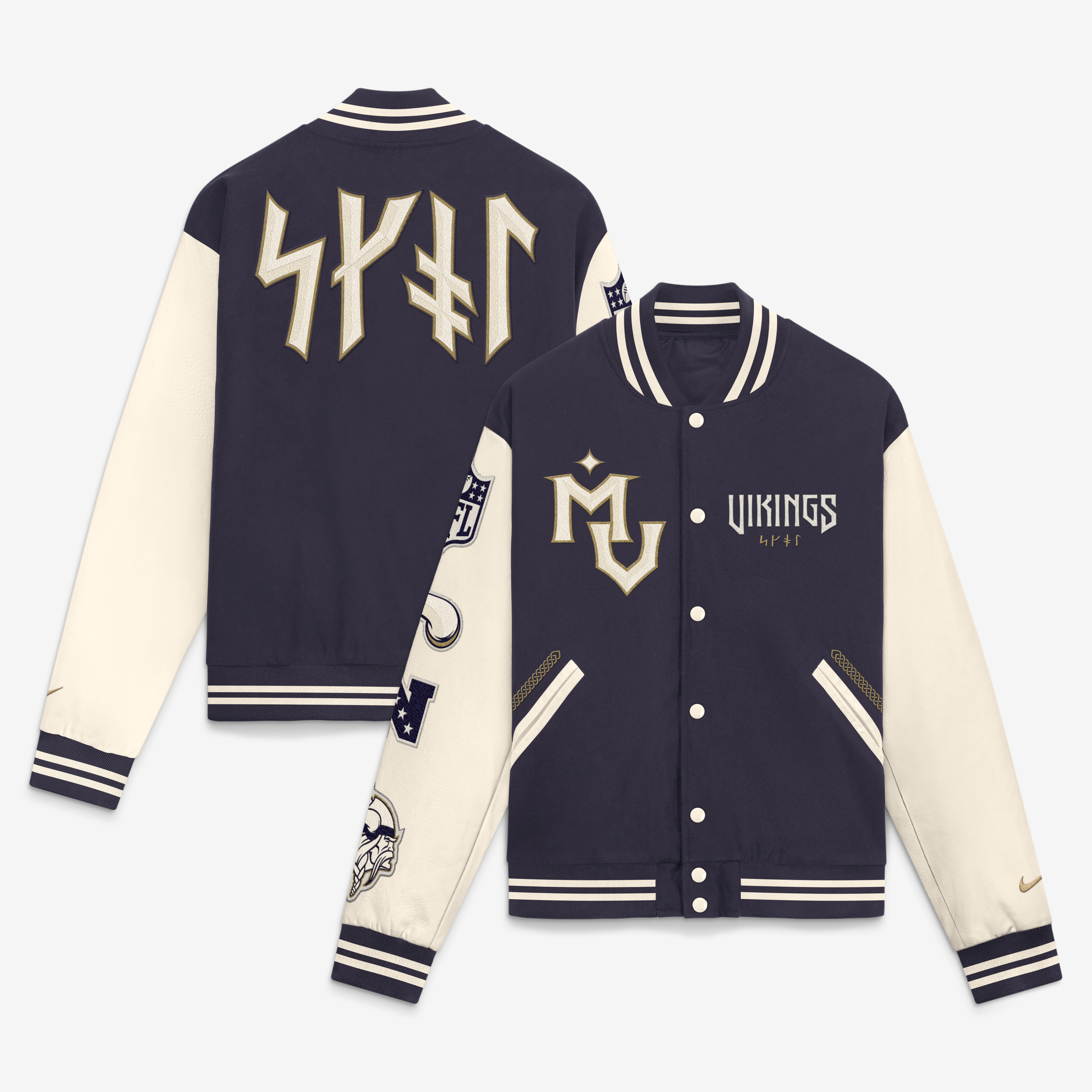 Men's Nike  Purple Minnesota Vikings 2026 Rivalries Collection Varsity Jacket