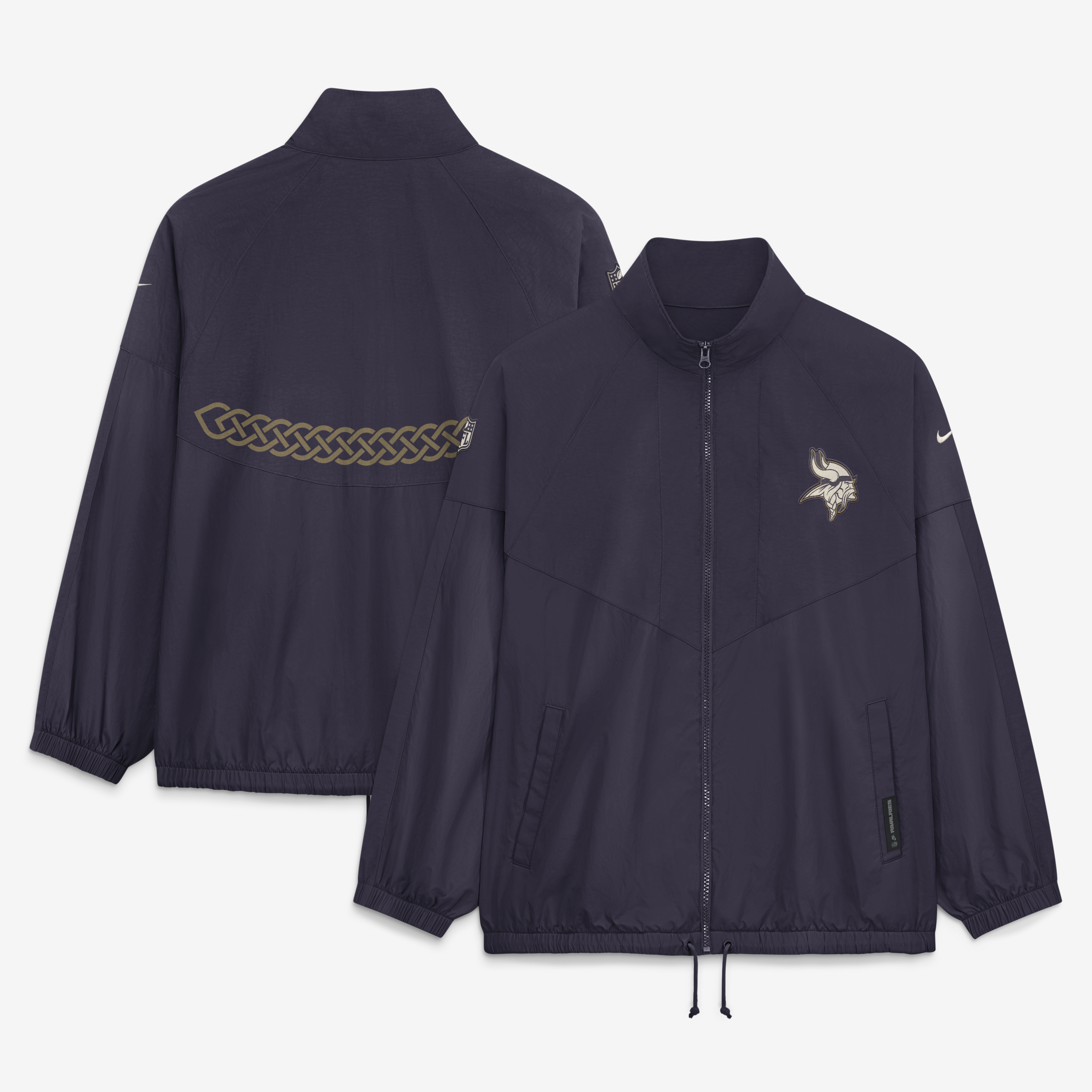 Women's Nike Purple Minnesota Vikings 2026 Rivalries Collection Oversized Full-Zip Jacket