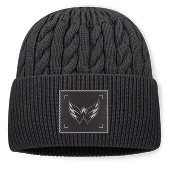 Men's Fanatics Charcoal Washington Capitals Road Phantom Oversized Cuffed Knit Hat