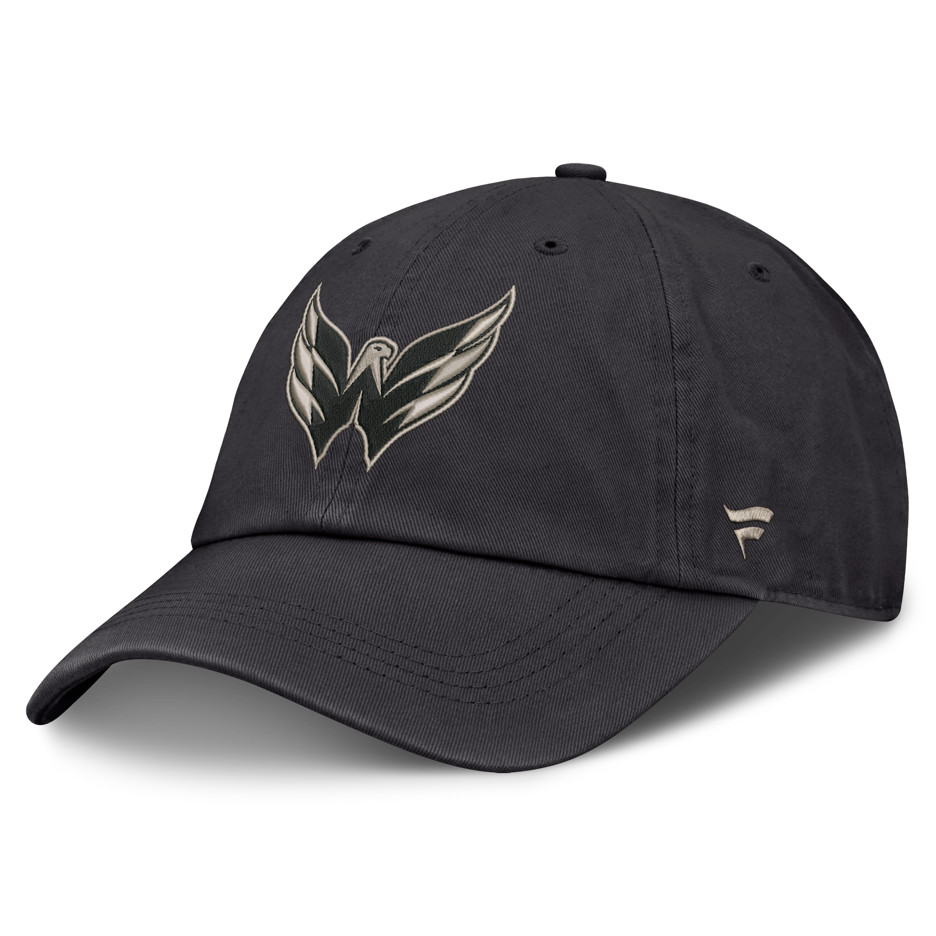Men's Fanatics Charcoal Washington Capitals Road Phantom Washed Adjustable Hat
