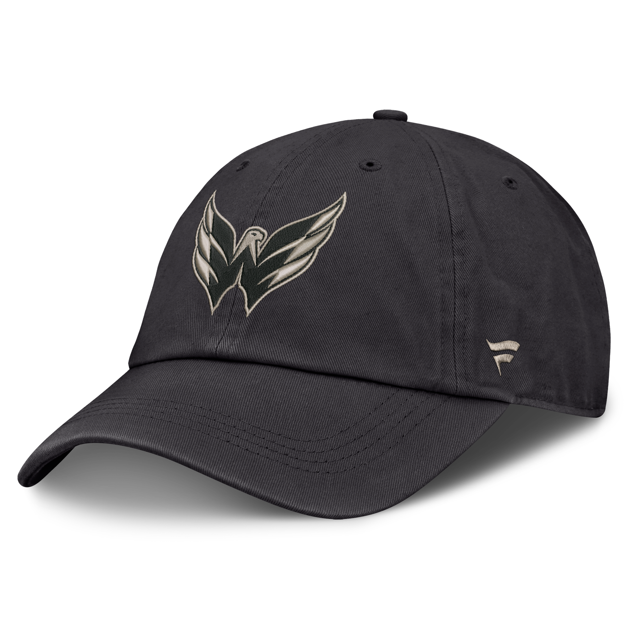 Men's Fanatics Charcoal Washington Capitals Road Phantom Washed Adjustable Hat