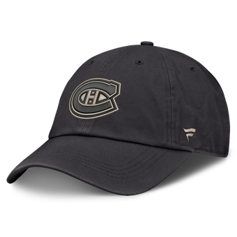 Men's Fanatics Charcoal Montreal Canadiens Road Phantom Washed Adjustable Hat