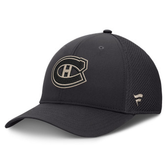 Men's Fanatics Charcoal Montreal Canadiens Authentic Pro Road Meshback Stretch Hat