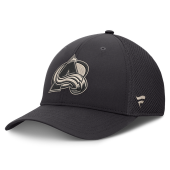 Men's Fanatics Charcoal Colorado Avalanche Authentic Pro Road Meshback Stretch Hat