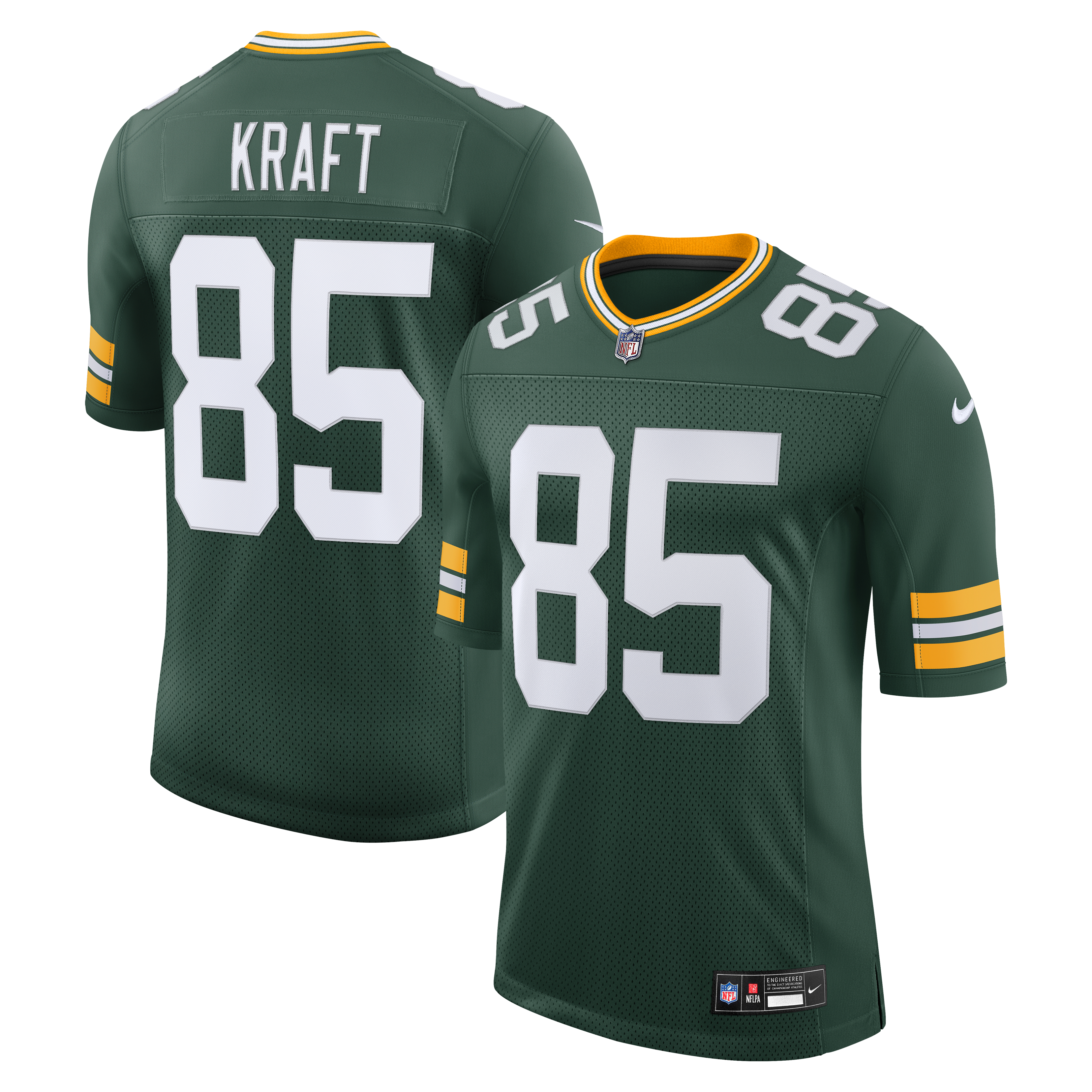 Men's Nike Tucker Kraft Green Green Bay Packers Vapor Untouchable Stitched Limited Jersey