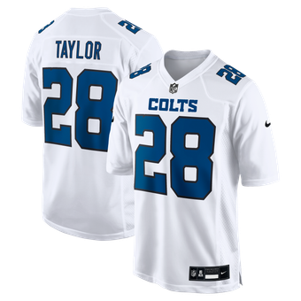 Men's Nike Jonathan Taylor Tundra White Indianapolis Colts Fashion Game Jersey