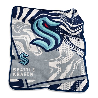 Seattle Kraken 50" x 60" Swirl Raschel Throw Blanket
