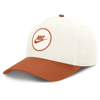Unisex Nike White/Texas Orange Texas Longhorns Rise Side Logo A-Frame Adjustable Hat
