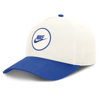 Unisex Nike White/Royal Kentucky Wildcats Rise Side Logo A-Frame Adjustable Hat