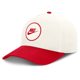 Unisex Nike White/Red Georgia Bulldogs Rise Side Logo A-Frame Adjustable Hat