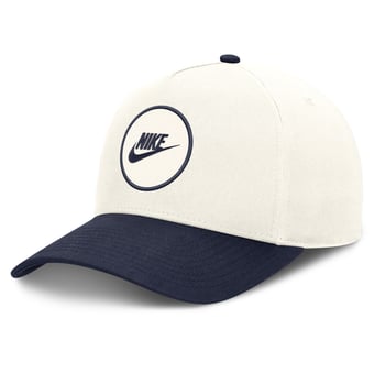 Unisex Nike White/Navy Auburn Tigers Rise Side Logo A-Frame Adjustable Hat