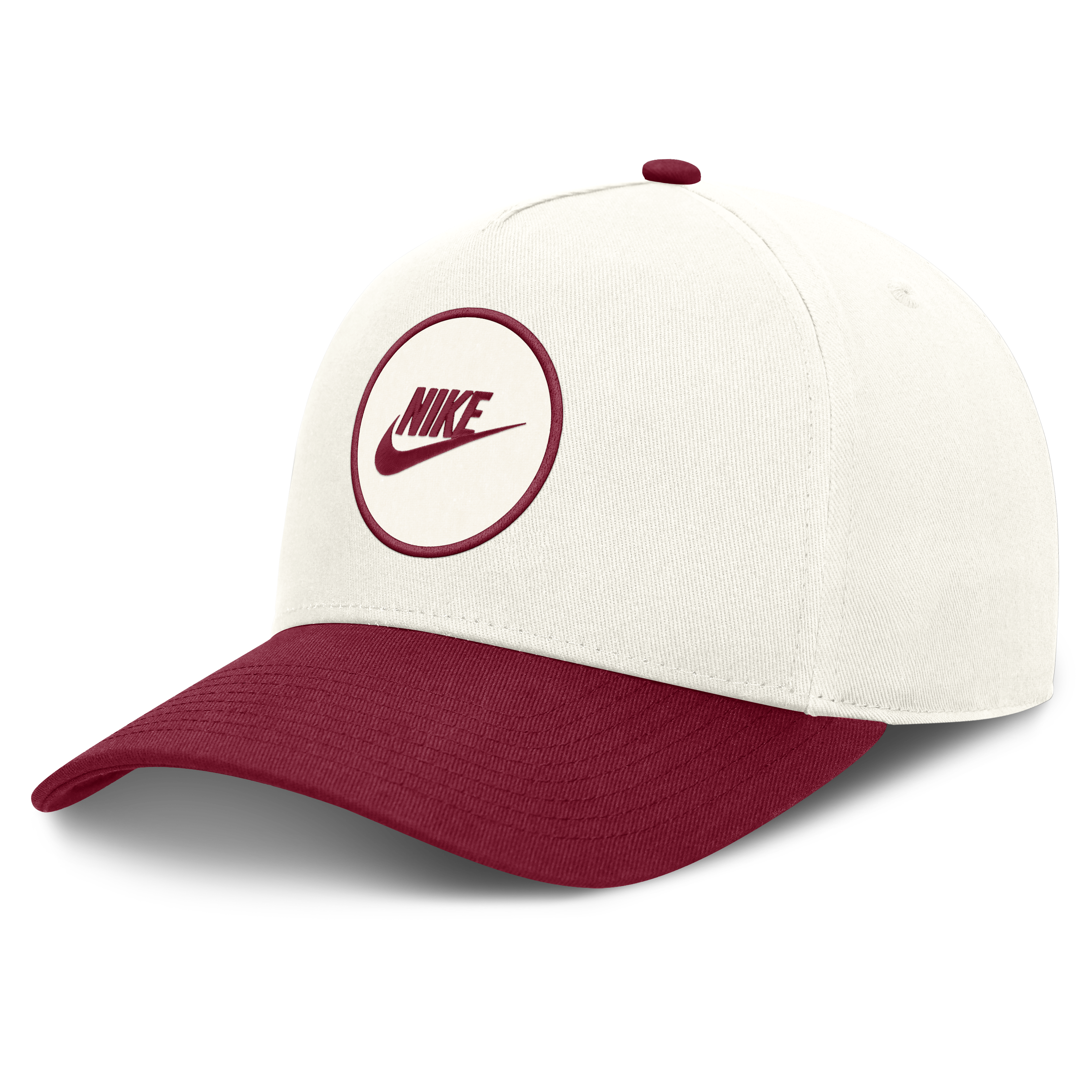 Unisex Nike White/Crimson Alabama Crimson Tide Rise Side Logo A-Frame Adjustable Hat