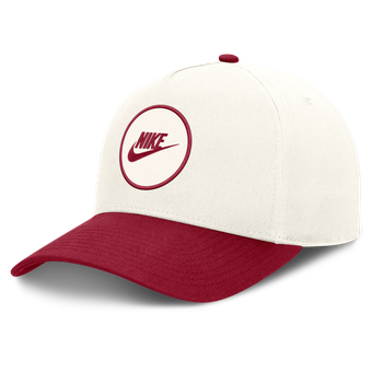 Unisex Nike White/Crimson Alabama Crimson Tide Rise Side Logo A-Frame Adjustable Hat