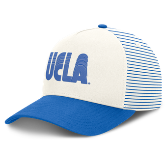 Unisex Nike  White/Blue UCLA Bruins Vault Striped A-Frame Rise Adjustable Hat