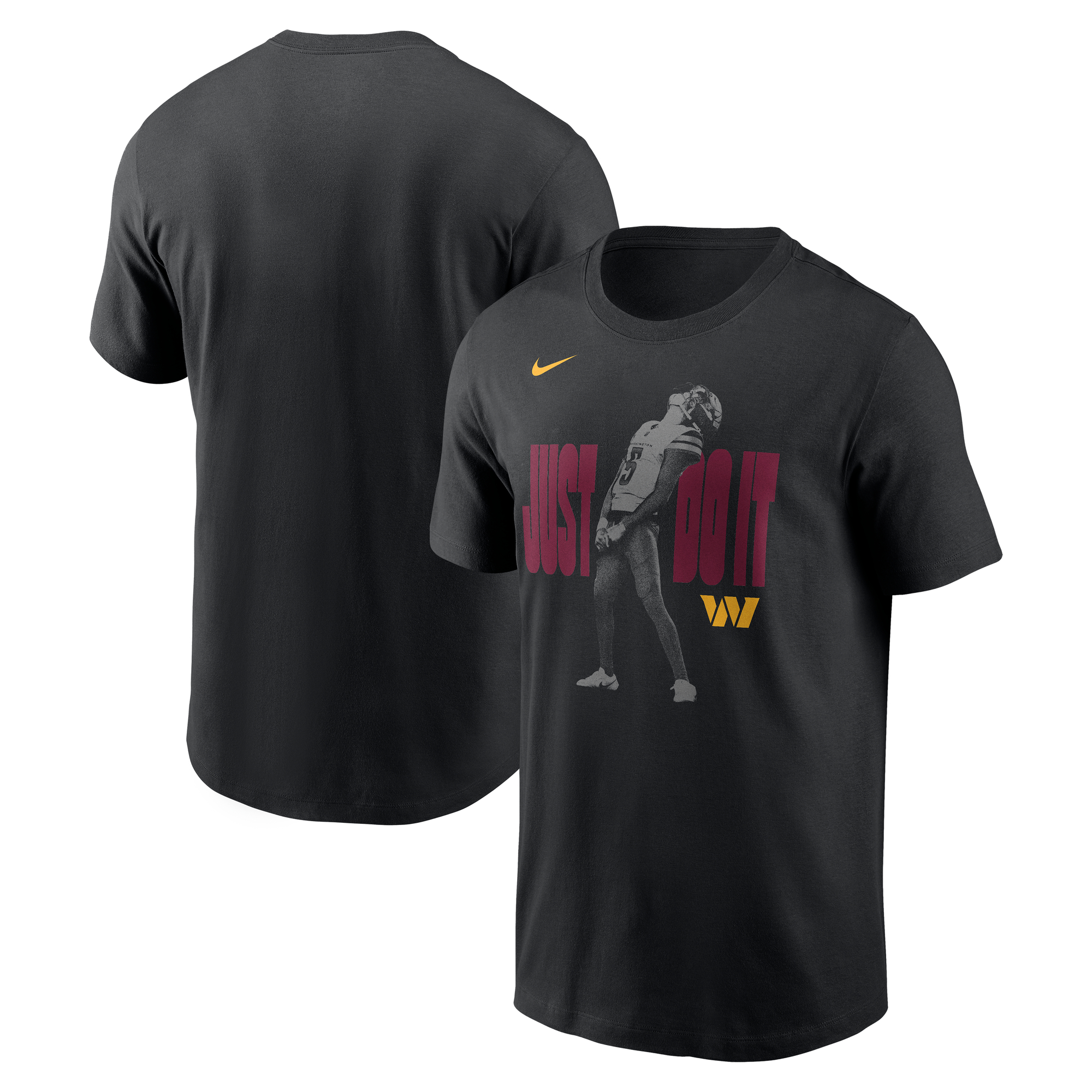 Men's Nike Jayden Daniels Black Washington Commanders Just Do It T-Shirt
