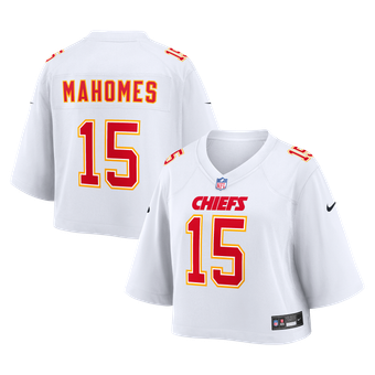 Women's Nike Patrick Mahomes White Kansas City Chiefs Cropped Fashion Game Jersey